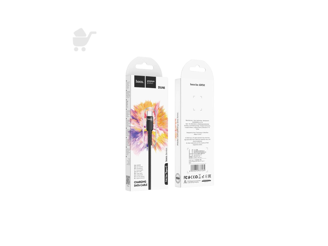 Hoco Charging Data Cable Type-C - DU46 (Length-2M) Hoco Charging Data Cable Type-C - DU46 (Length-2M)
